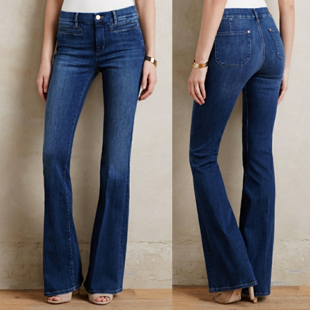 MiH Marrakesh Mid Rise Kick Flare Jeans